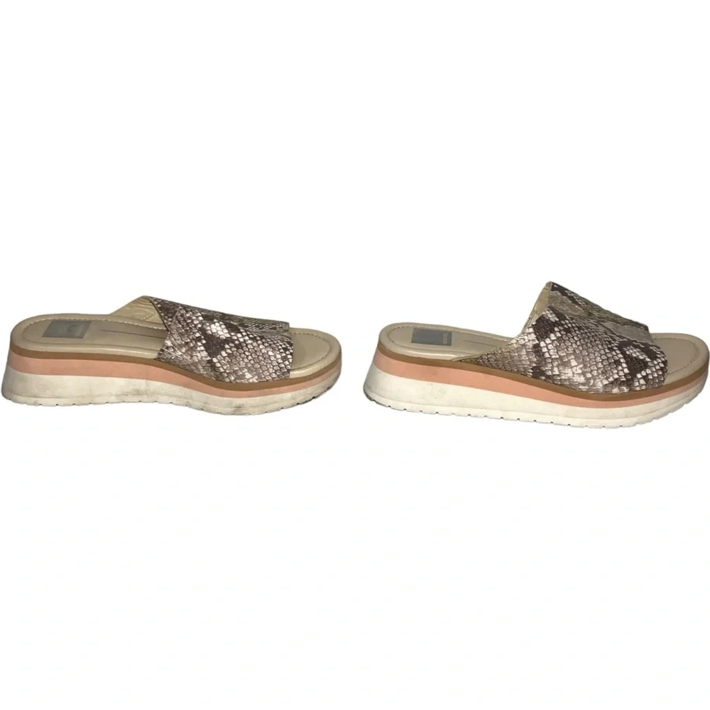 Dolce Vita Women’s‎ Size 8 Milo Wedge Sandals Snake Print Colorblock